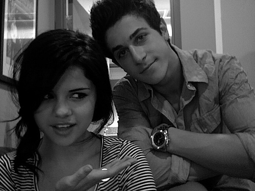On the Set of Wizards: Selena and David