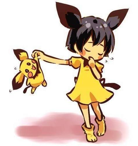  Pichu and trainer