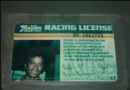  Racing License of MJ