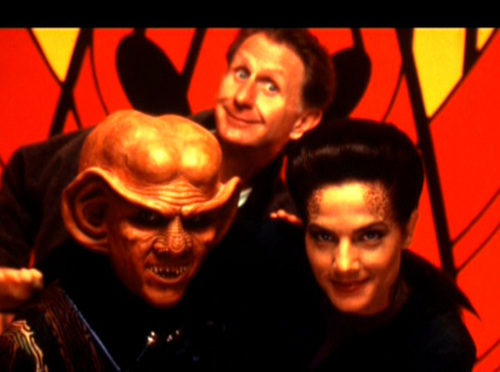  Rene having fun at the set of DS9