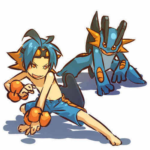  Swampert and trainer