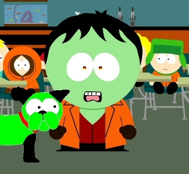  Zim and GIR in south park!