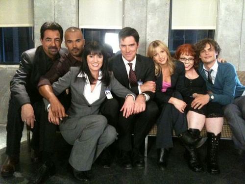  Paget with the CM cast, 2010
