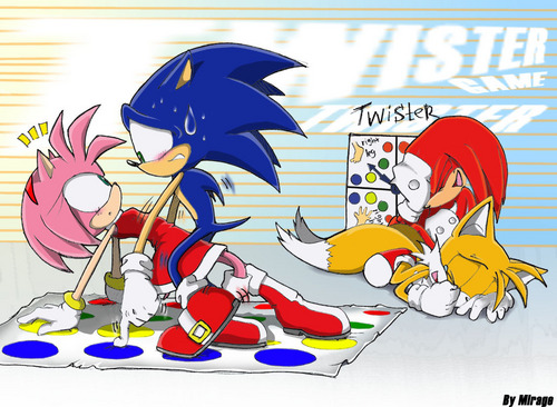  play a little game on amy and sonic