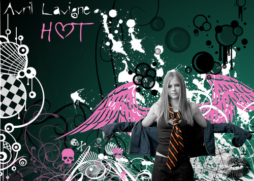  Avril Lavigne HOT karatasi la kupamba ukuta