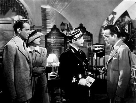 Humphrey Bogart, Claude Rains, Paul Henreid and Ingrid Bergman 