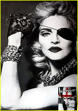  Madonna: Eyepatch Pose for Interview Magazine!