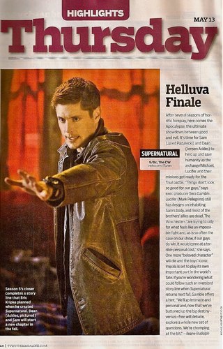  Scan from TV Guide about Finale