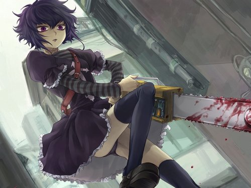 bloody chainsaw girl
