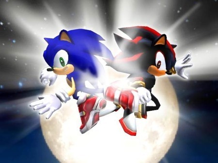  the fight bewteen shadow and sonic