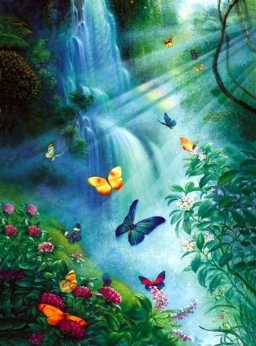  papillon Waterfall