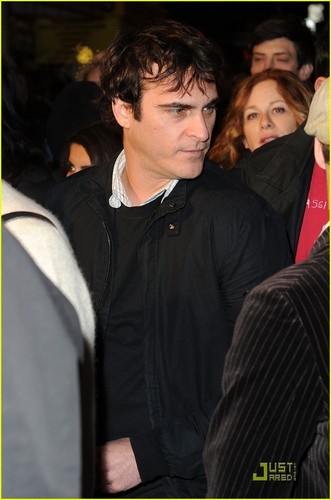 Joaquin at the Exit Through the Gift Shop premiere (April 12)