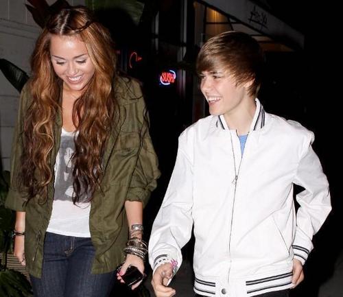  Justin Bieber and Miley Cyrus new pic