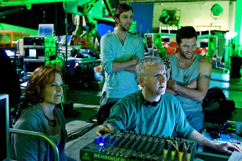  On the set of Avatar