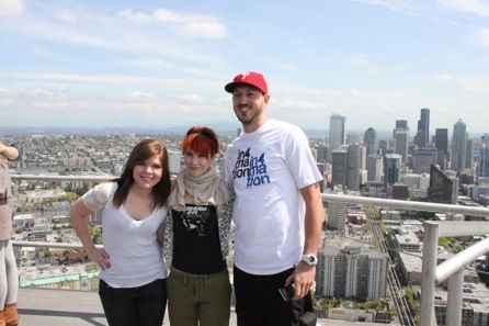 Paramore on top of the Space Needle