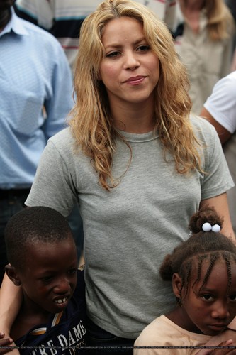  Shakira visits Port-Au-Prince, Haiti - April 11