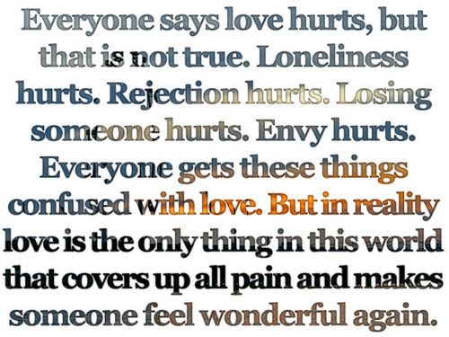 Love doesn't hurt