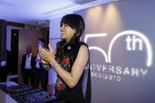  Michelle DJing at The Chopard Trophy After Party at the Cannes Film Festival on May 13,2010