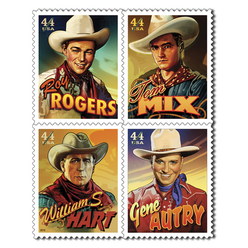  Silver Screen Cowboys Postage Stamp