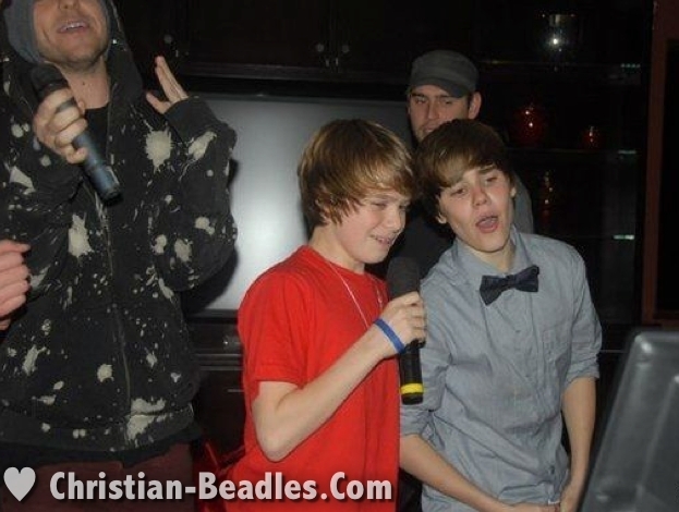 Christian Beadles & Friends at Justin Bieber's 16th Bday