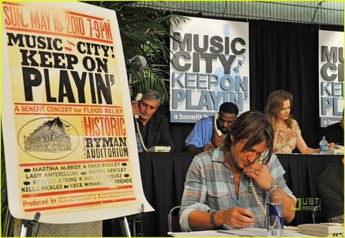  음악 City Keep on Playin' benefit in Nashville