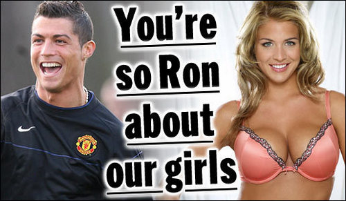  So is Cristiano Ronaldo after one like his ma?