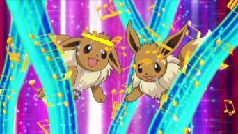  Two Eevee in a contest