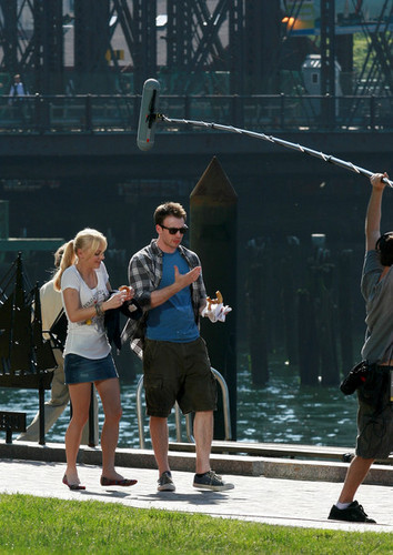  Chris on the set of 'Whats Your Number'