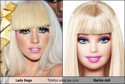 Gaga like a búp bê barbie
