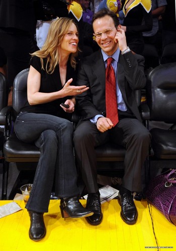  Hilary Swank: Lakers Game with John Campisi!