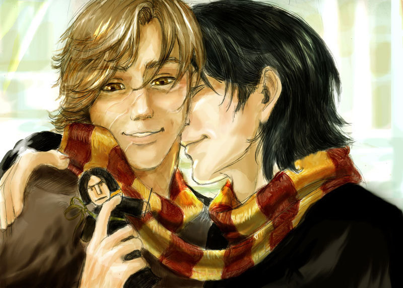 Remus and Sirius - With a Snape doll.