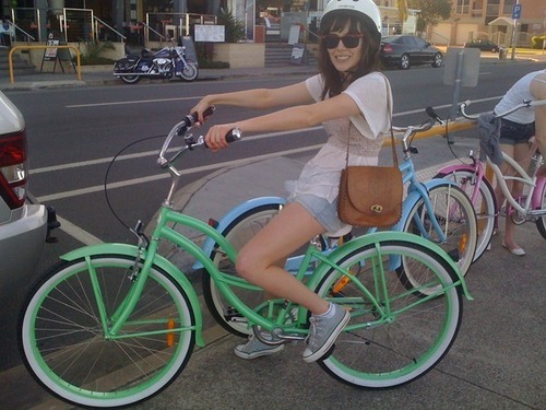  emily riding her bike