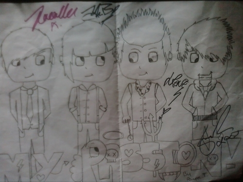  A picture I drew of My Passion and got them to sign it!!! <3 xx