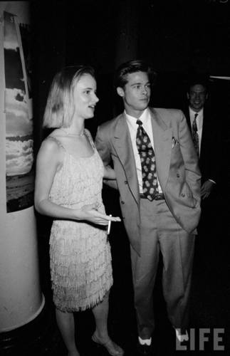  Actors Brad Pitt and Juliette Lewis in May 1991