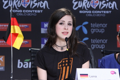  Lena at the Winner's press conference