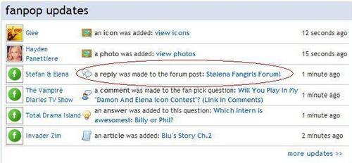  We are on fanpop updates..xD