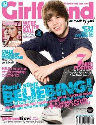  Justin Bieber in magazine GIRLFRIEND