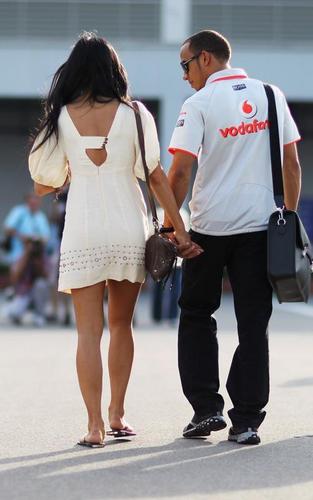  Nicole Scherzinger with Lewis Hamilton at the F1 Grand Prix in Istanbul (May 29)