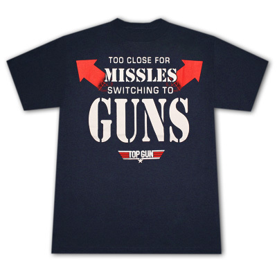  bahagian, atas Gun T-Shirt from TeesForAll.com