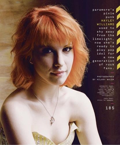 Hayley Williams of Paramore: Nylon magazine scans