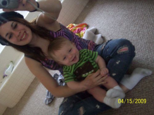  My grandson and his mommy <3