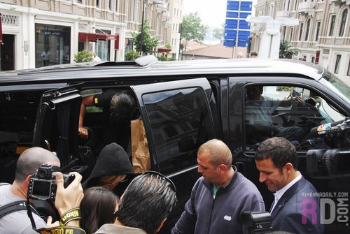 Rihanna arrives at her hotel in Istanbul, Turkey - June 3, 2010