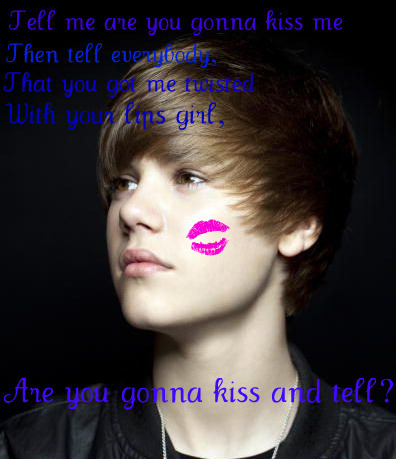  justin bieber किस and tell <33