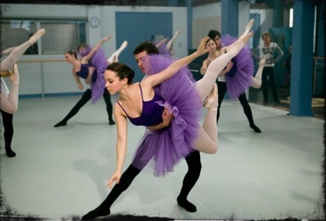  practising ballet