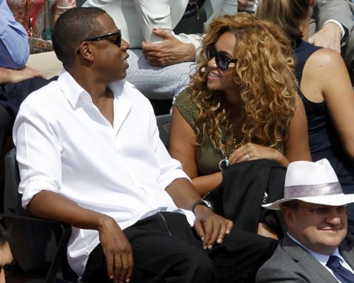  beyonce and jay_z at the French Open (June 6)