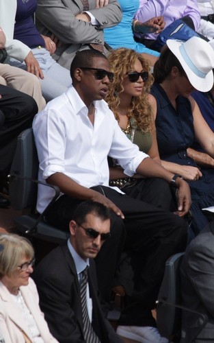  beyonce and jay z at the French Open (June 6)