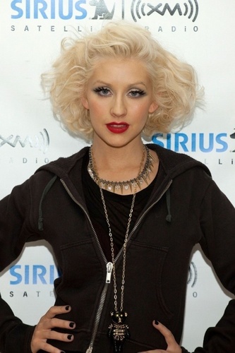  Christina Aguilera visits SIRIUS XM Studio on June 8, 2010 in New York City.