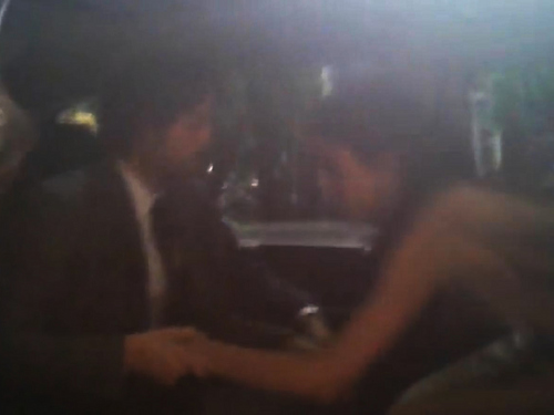Ian holding Nina's hand :O (sorry for the bad quality) :/