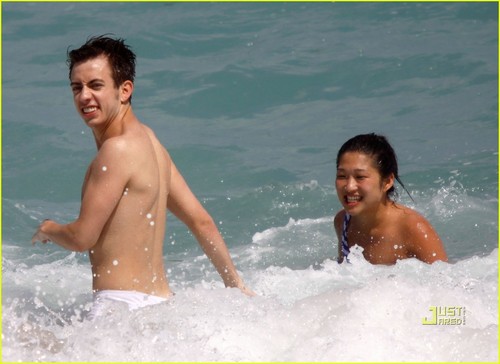 Kevin and Jenna on the beach in Manaco June 10th,2010