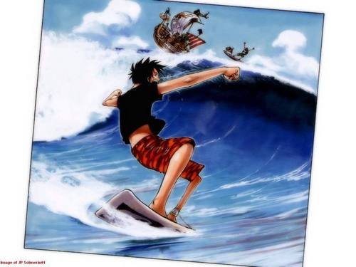 Luffy Surfing